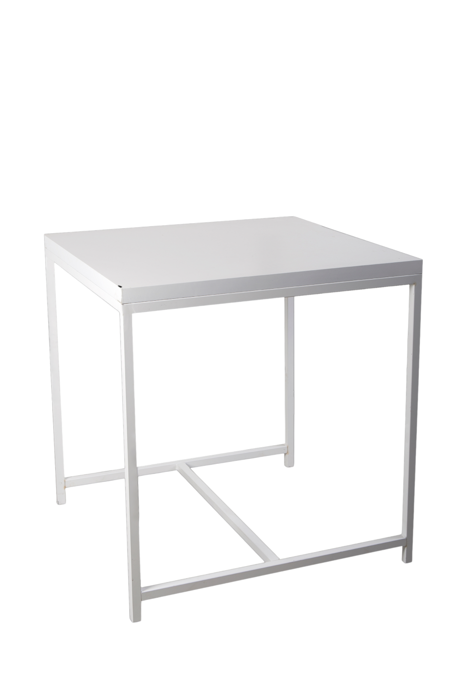 Mesa cuadrada blanca