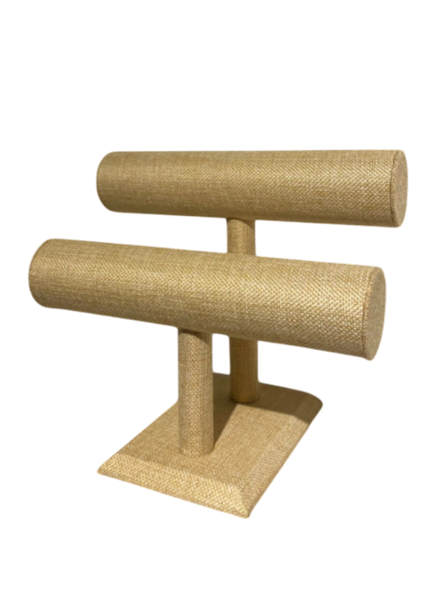 Exhibidor de Pulseras de Arpillera